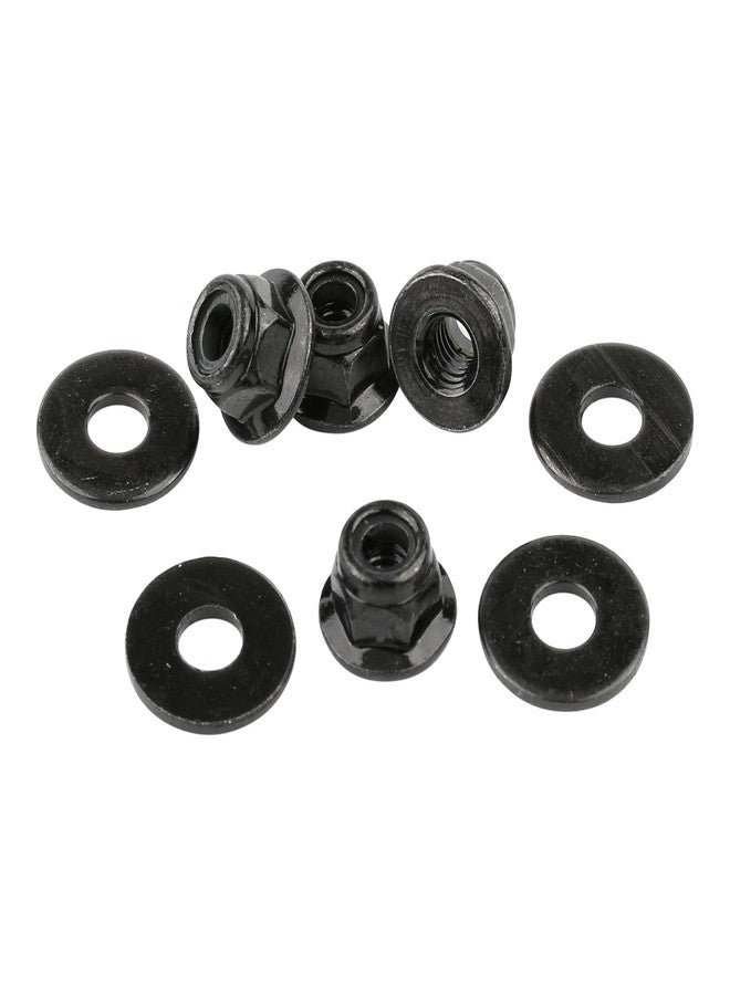 Rchobbytop 4 Sets 12mm Wheel Hex Drive Hub Adapter & Steel Stub Axle & M4 Lock Nut & Wrench, Replace Parts of 102042 (02134) 122042 02033 for 1/10 RC Truck HSP 94108 94111 94123 94124 94170, Black - Image 5